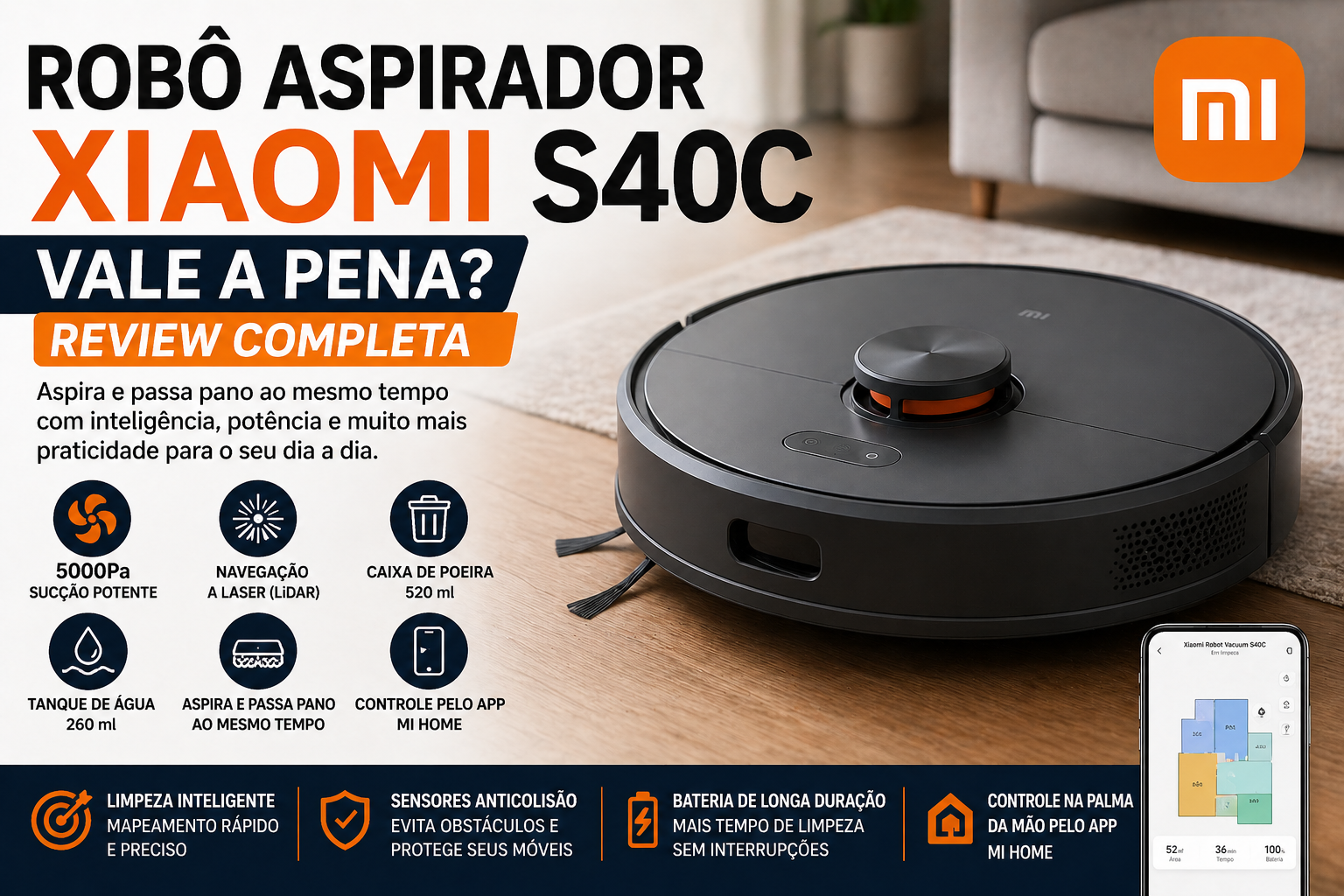 qual o melhor robô aspirador e passa pano da xiaomi